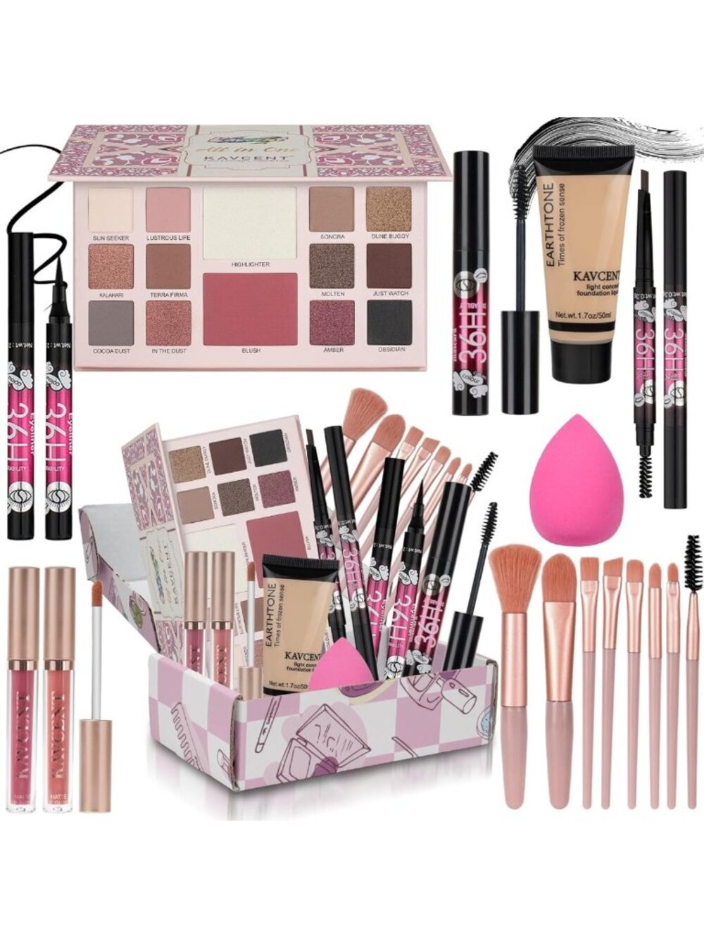 Complete Makeup Kit for Women & Teens - Eyeshadow, Gift Set for Christmas